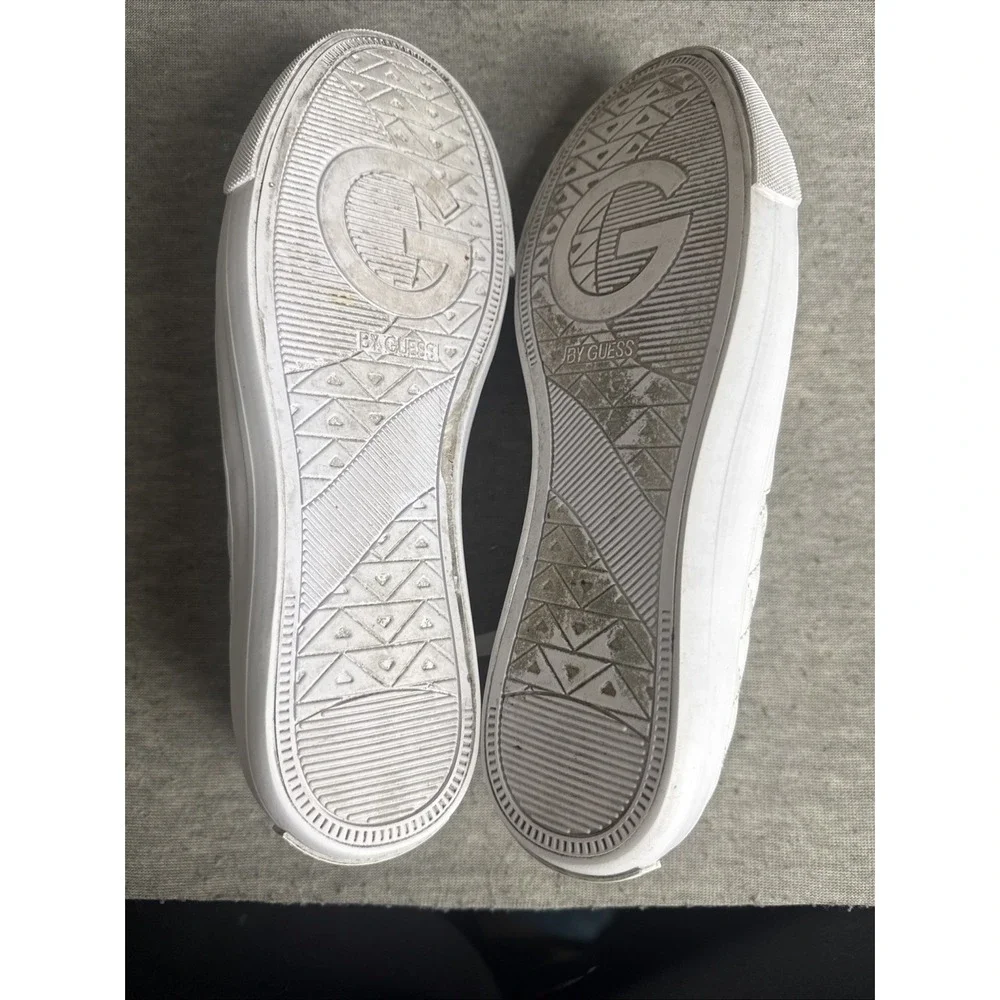 G By Guess GGoadie2-M Womens White Quilted Designer Sneakers Size 8.5M - Picture 10 of 11